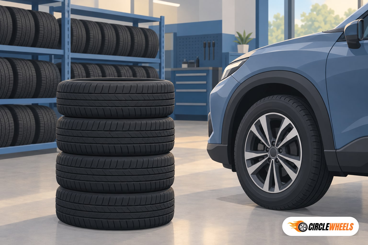 Illustration for: Budget 185/55R16 "China" Listings Priced for a Suzuki Xbee Set